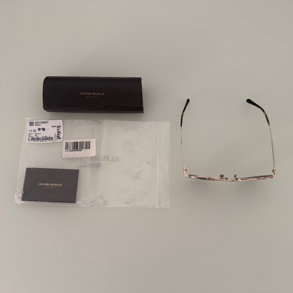 Oliver Peoples Rikson Unisex Sunglasses Soft Gold Blue Lens main image 6